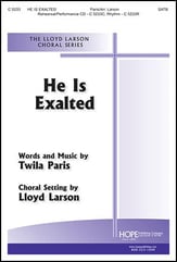 He Is Exalted SATB choral sheet music cover